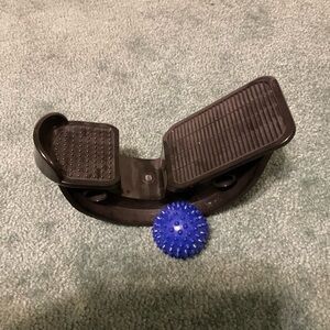 Pro heal calf rocker with foot roller ball